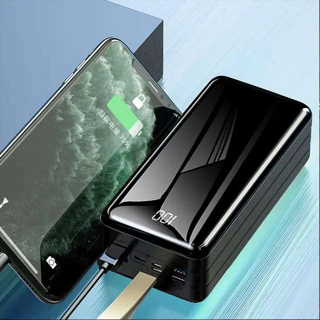 120W Power Bank 50000mAh Power Bank PD Fast Charge Powerbank with LED Flash Light