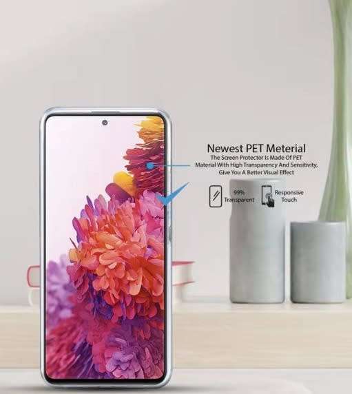 Full body clear protection case for Samsung A31