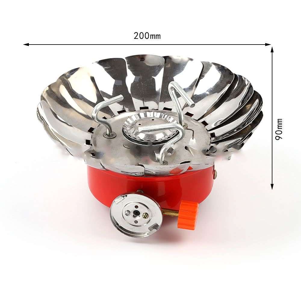 Safy - Windproof Camping Stove with 227G Butane Canister
