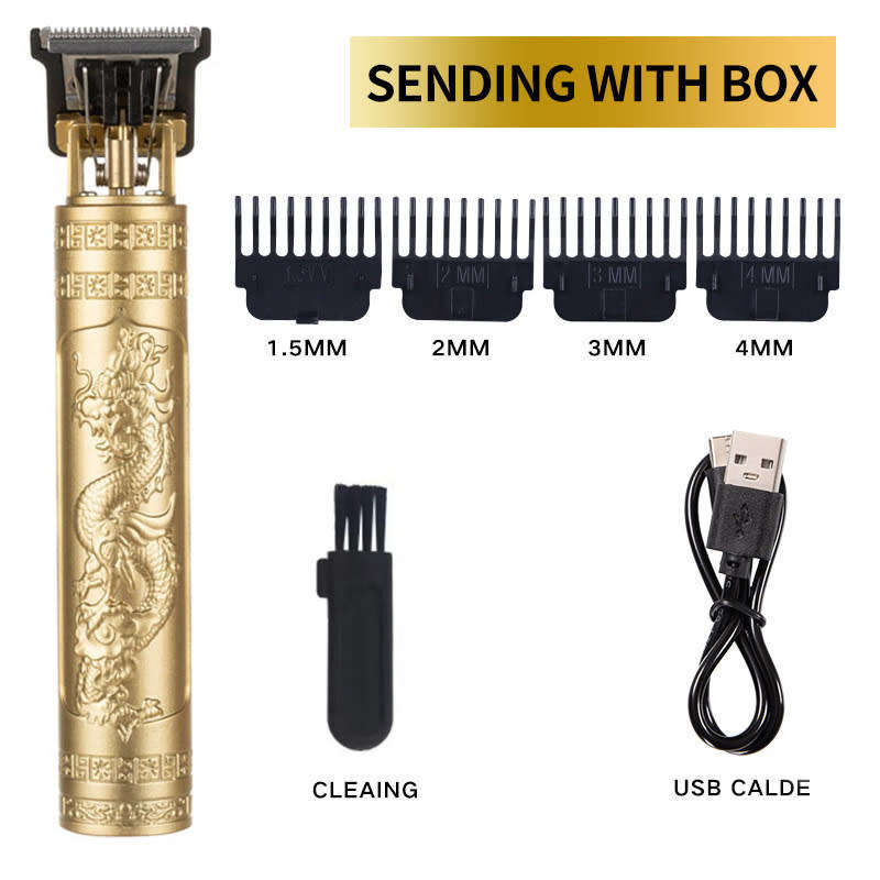 Titanium alloy rechargeable beard and hair trimmer