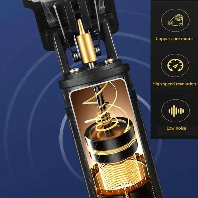 Titanium alloy rechargeable beard and hair trimmer