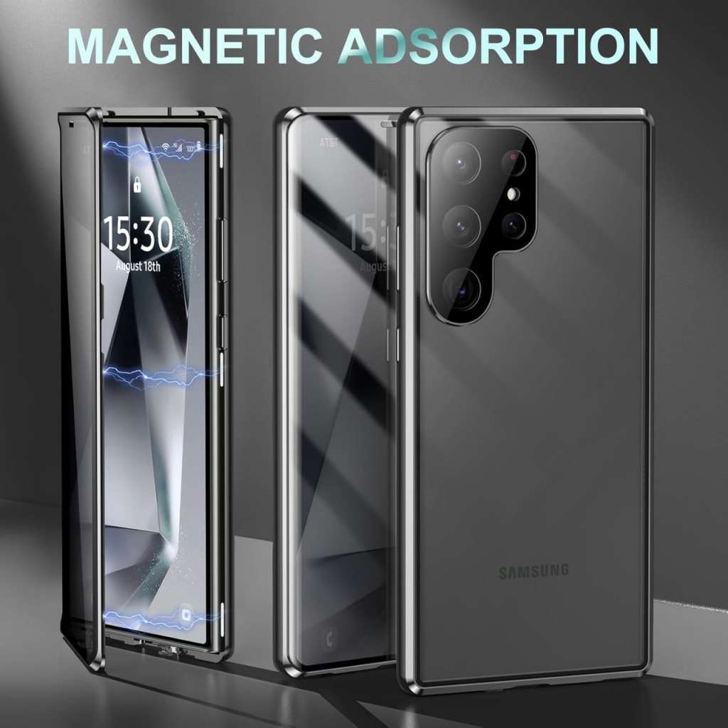 Magnetic bumper case for Samsung A15 A55 A34 A35