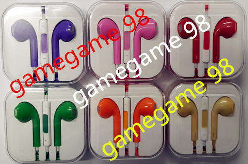 Stereo Bass Headphone with Mic ,Volume Control Remote Earphone EarPods for Iphone5/samsung etc