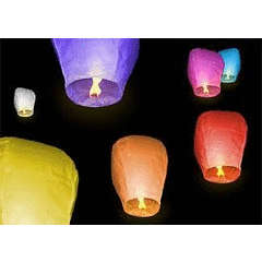 10 pcs per bundle  Flying Sky (Floating) Lantern/Kongming Light  mix  colors