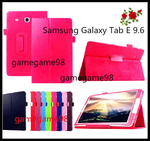 Samsung Galaxy Tab E 9.6" T560 T561 Prortective Flip Leather Cover Stand Case with free screen guard