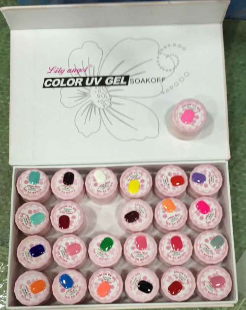 New 24 PCS Mix Colors Pearl UV Builder Gel Acrylic Nail Art Sets for Nail Tips