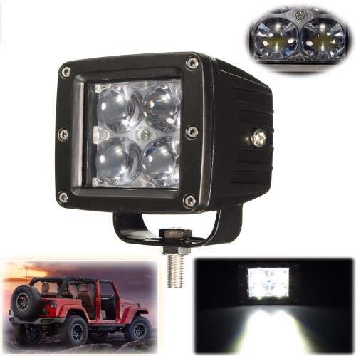 12W 4D LED Work Light Floodlight For SUV Truck Car Motorcycle