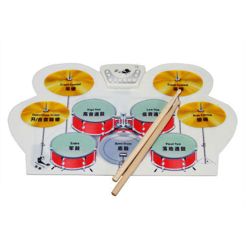 Portable-Roll-Up-9-Pad-Electric-Drum-Set-Kit-for-Student  Portable-Roll-Up-9-Pad-Electric-Drum-Set-