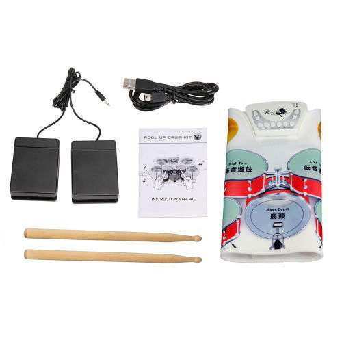 Portable-Roll-Up-9-Pad-Electric-Drum-Set-Kit-for-Student  Portable-Roll-Up-9-Pad-Electric-Drum-Set-