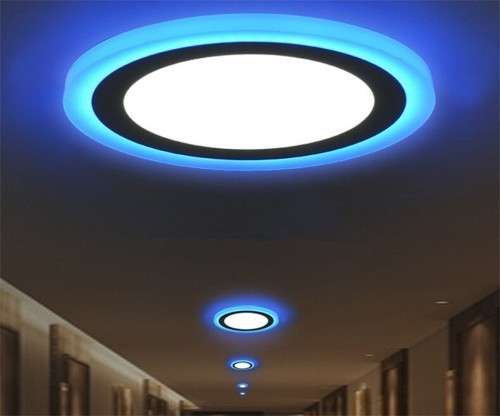 LED Ceiling Recessed Panel Light 6W Dual Color Bule.White