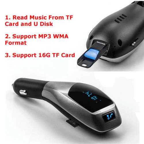 Wireless 2-in-1 Car Kit X5 - Black & Silver