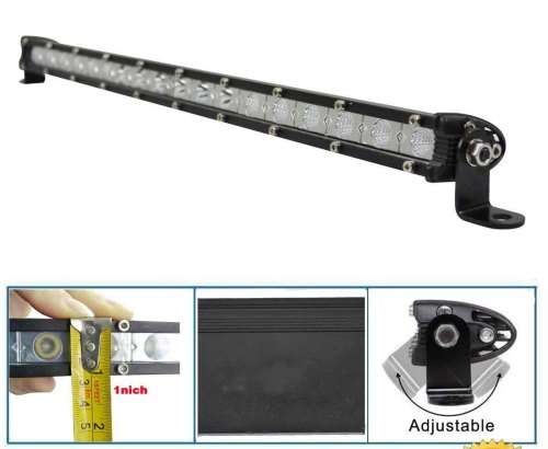 72W-Slim-Cree-12  LED-Flood-Spot-Combo-Beam-Work-Light-Bar-For-SUV-Off-Road