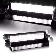 8 LED Flash Light Emergency Caution Warning Light(  white)