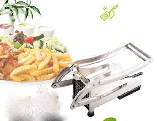 Potato Chipper Stainless Steel Vegetable Slicer French Fry Cutter Chopper Chips Tools