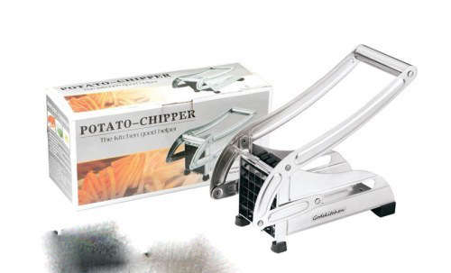 Potato Chipper Stainless Steel Vegetable Slicer French Fry Cutter Chopper Chips Tools
