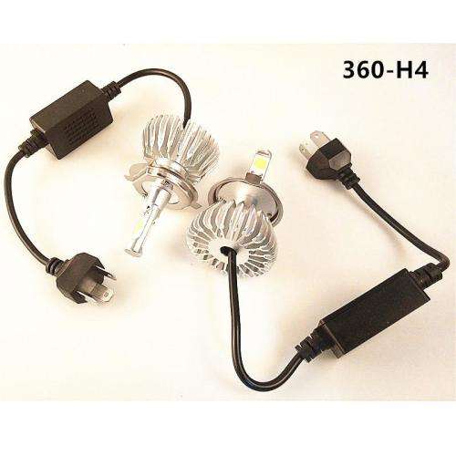 Car LED Headlight 6000K 360-H1/H3/H4/H7/H11/9005/9006 40W 3200LM Auto Head Light - H4