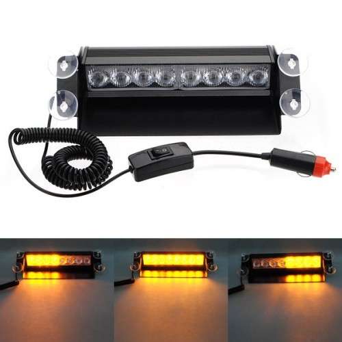 8 LED Flash Light Emergency Caution Warning Light(  yellow)