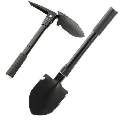 Military Army Folding camping Garden Shovel Spade Survival Tool Kit Outdoor &Bag