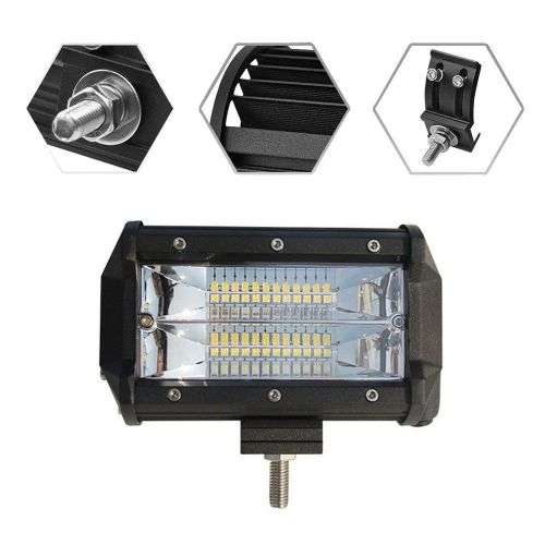 2pcs  5'' INCH 72W LED Work Light Bar 4WD Flood Beam Offroad Driving Fog Lamp AT