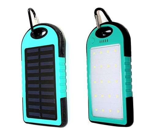 Solar Charger / 20 LED Lights, Portable Solar Power Bank Charger