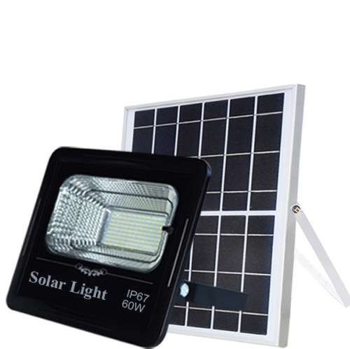 Solar Powered LED Flood Light 60W With Remote Control