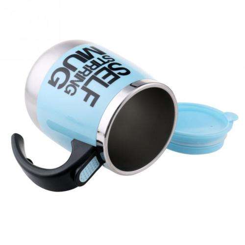 Battery Operated Stainless Steel Self Stirring Mug Skidproof coffee cup