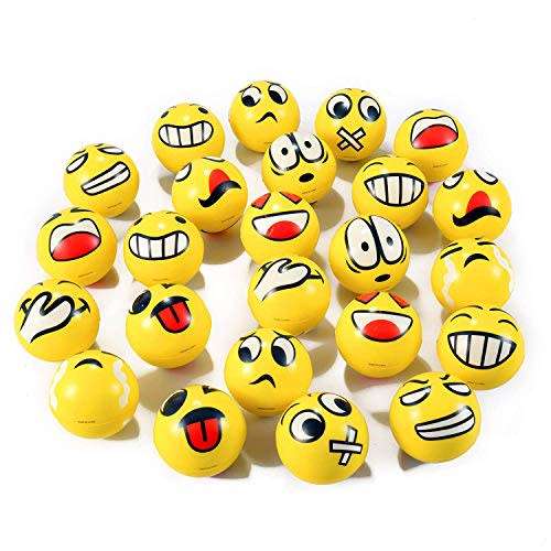 Assorted Style 12pcs/lot Emoji Novelty squishy stress balls