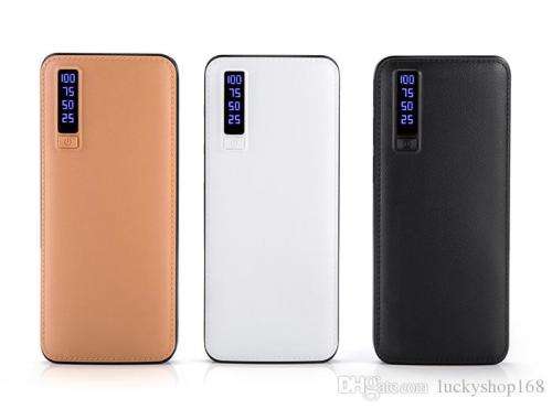 Universal 20000mah Power Bank Fast charging 3 USB with LED light and display Portable Battery Charge