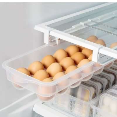 Smart Design Refrigerator Pull Out Adjustable Egg Drawer