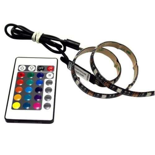 5V USB RGB LED LIGHT STRIP WITH CONTROLLER -  2m led strip light