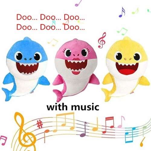 40cm MUSIC AND Lighting Baby Shark  singing cartoon