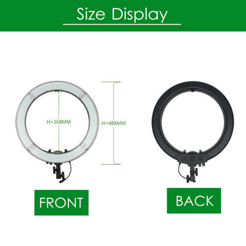 18'' 5500K 55W Fill Light Dimmable LED Ring Tripod Camera Selfie LED Lamp Adjustable
