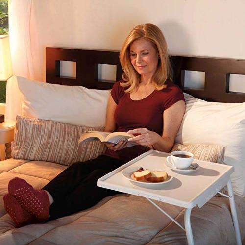 WHITE Table-mate 2 The Adjustable, Portable, Folding Table