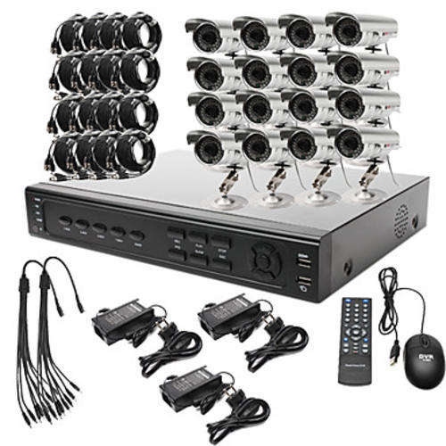 STOCK ! 16-Channel  CCTV DVR Kit with 16 Night Vision Waterproof  900TVL Cameras..WITH 2TB Harddrive