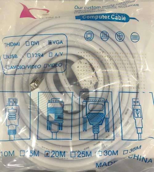30M VGA CABLE (  GOOD QUALITY , 1 YEAR WARRANTY )
