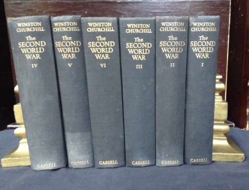 Churchill The Second World War, WW2 First Editions Gathering Storm,1948, complete set, 6 volumes