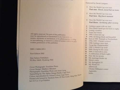 Chester a biography of courage by Mark Keohane AND In Black and White, The Jake White Story, signed