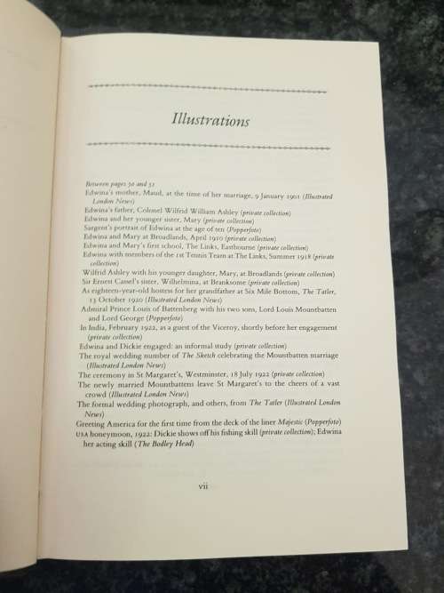 Edwina by Richard Hough, First Edition  Countess Mountbatten of Burma