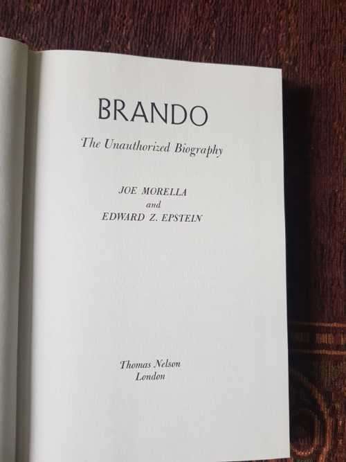 Brando, First Edition, the unauthorised biography by Joe Morella and Edward Epstein