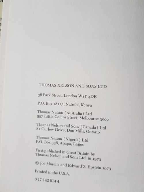 Brando, First Edition, the unauthorised biography by Joe Morella and Edward Epstein