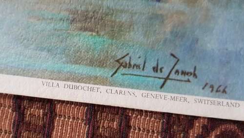 Gabriel de Jongh print - Last home of President Kruger