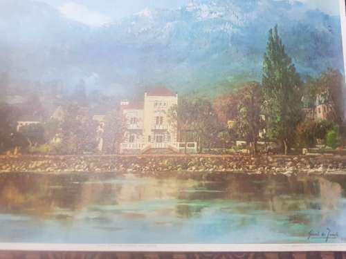 Gabriel de Jongh print - Last home of President Kruger