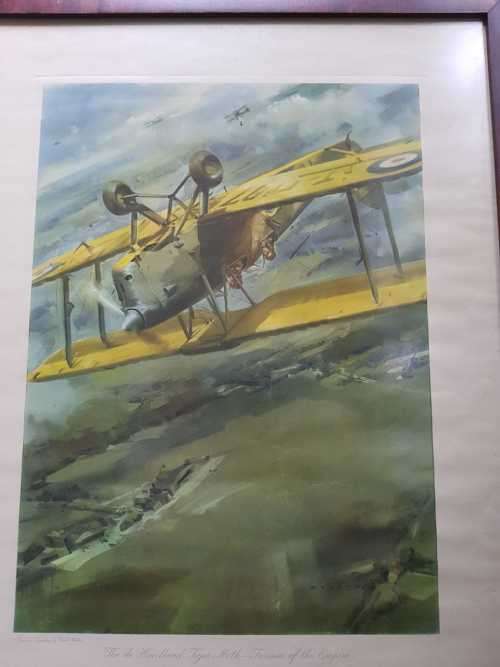 Rare print WW1 Tiger Moth Frank Wootton 1940