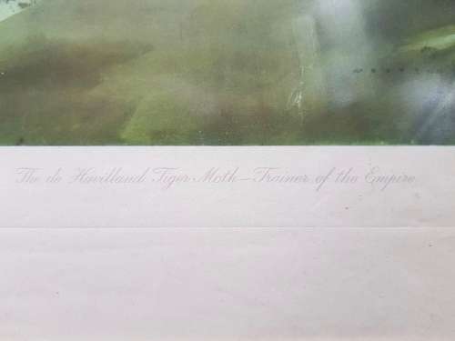 Rare print WW1 Tiger Moth Frank Wootton 1940