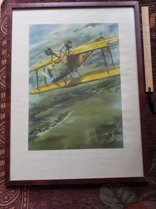 Rare print WW1 Tiger Moth Frank Wootton 1940