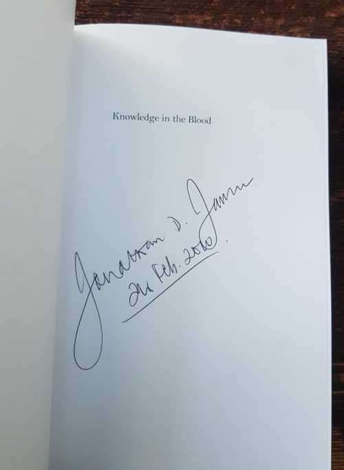 Knowledge in the Blood, SIGNED copy by Jonathan D. Jansen