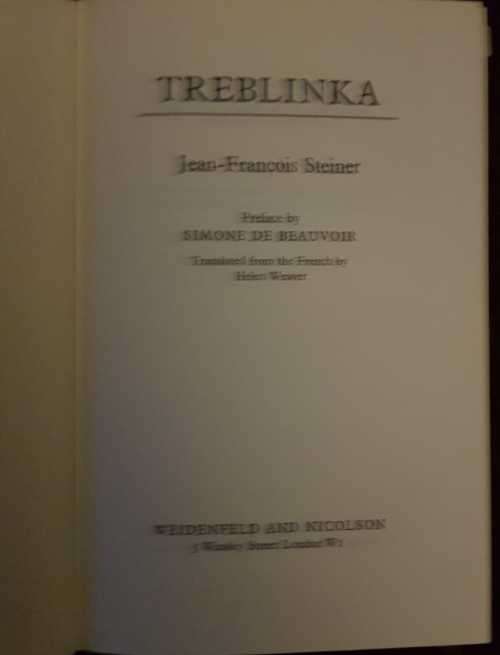 Treblinka by Jean François Steiner.
