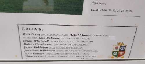 Wallabies v Lions  THE FINAL FRONTIER LIMITED EDITION NO 117 Certificate of Limitation Signed RUGBY