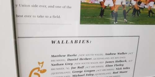 Wallabies v Lions  THE FINAL FRONTIER LIMITED EDITION NO 117 Certificate of Limitation Signed RUGBY