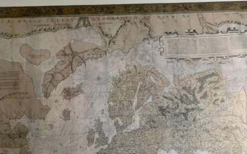 Gerard Mercator World Map 1569 Lithograph Print Map